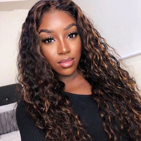Lace Front Piano Color Curly Synthetic Wig